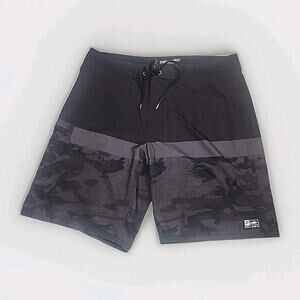 Pelagic Shorts Mens 38 Black High Performance Swim Trunks Chinos Fishing Surf